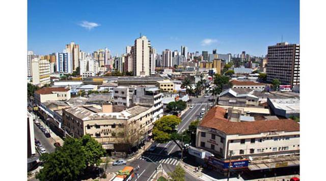 Goiania, Brasil. Homicidios: 633. Población: 1.412.364. Tasa de homicidios: 44.82. En la imagen: vista del centro de Goiania.