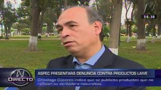 Aspec presentará denuncia contra productos lácteos de Laive