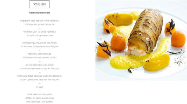 14. The Ledbury, Londres, Reino Unido. El precio es de 115 libras.