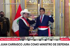 Juan Carrasco y Jorge Prado juraron como ministros de Defensa y Producción