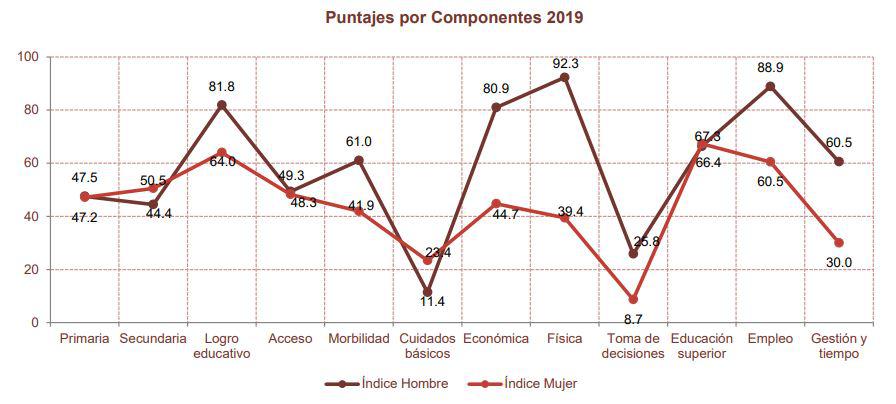 Componentes del Índice de Progreso Social de la Región Arequipa. (Fuente: Centrum Think)