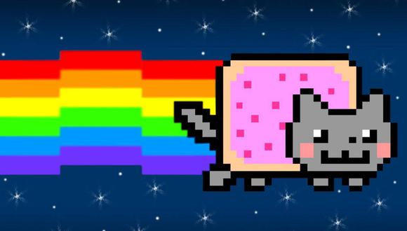 Euforia en el mercado. Nyan Cat, un meme animado codificado criptográficamente, fue recientemente vendido en una subasta por cerca de US$ 600,000. Foto: Dextersboutique