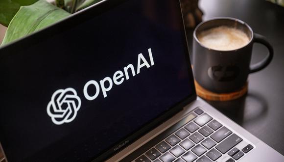 El logotipo de Open AI en una computadora portátil dispuesta en Crockett, California, EE.UU. (Foto: Bloomberg)