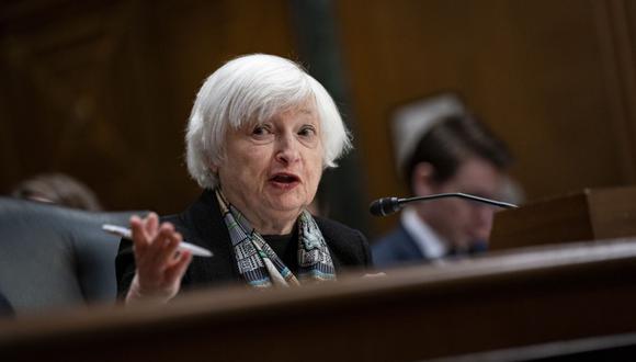 Janet Yellen, secretaria del Tesoro de EE. UU., habla durante una audiencia del Comité de Finanzas del Senado en Washington, DC, EE. UU., el jueves 16 de marzo de 2023. (Foto: Bloomberg)