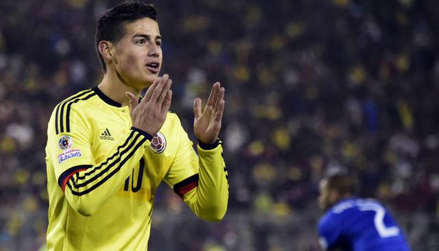 James Rodríguez |Por el otro lado de la cancha estaría el ‘10’ colombiano, James Rodríguez. En la actualidad, es el crack más caro de Colombia y su precio está arriba de los 68 millones de dólares. (AFP)