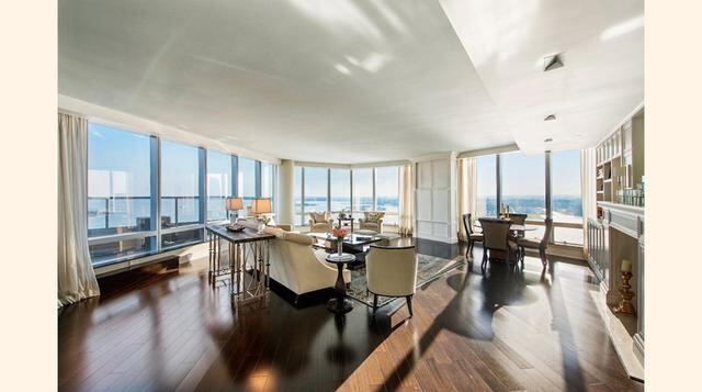 Battery Park Penthouse, Manhattan. Ofrece privilegiadas vistas al monumento de la Estatua de La Libertad y el nuevo World Trade Center. Valorizado en US$ 118  millones aproximadamente. (Foto: Forbes)