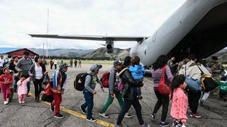 Más de seis mil damnificados han sido trasladados por la Fuerza Aérea del Perú
