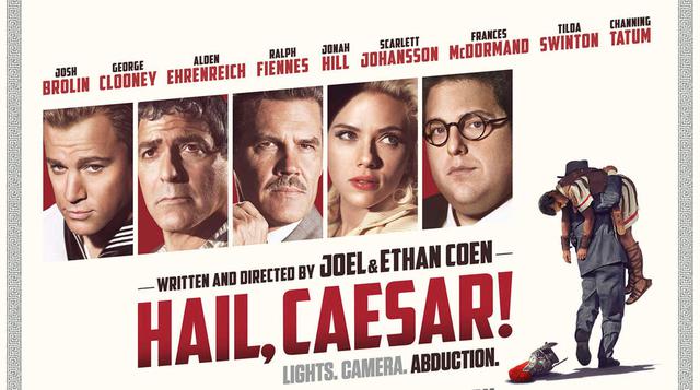 Hail Caesar! (2016). Película escrita, dirigida y producida por los multipremiados hermanos Coen. En el Hollywood de los años 50, uno de los grandes estudios está rodando su película más importante: una superproducción de romanos protagonizada por una gra
