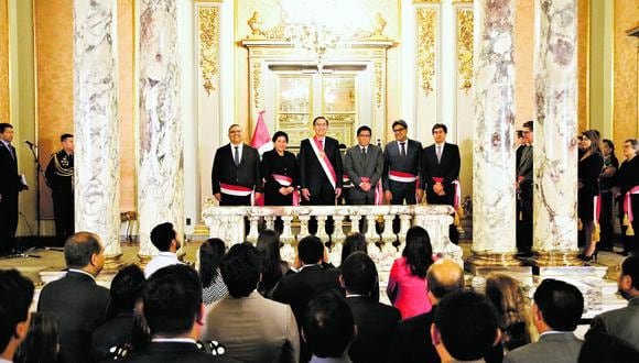 Presentación y juramentación de los nuevos Ministros de la Nación a cargo del presidente de la República Martin Vizcarra en Palacio de Gobierno. (Foto: GEC)