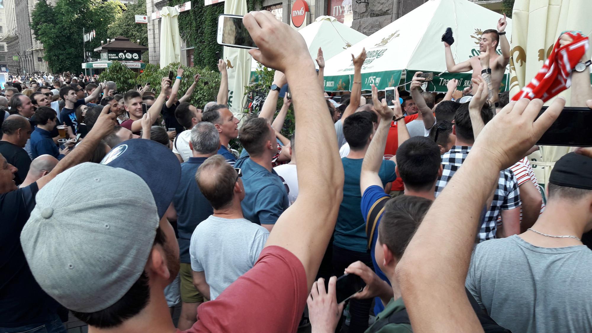 Kiev vive la fiesta del fútbol. (Foto: Raúl Castro)