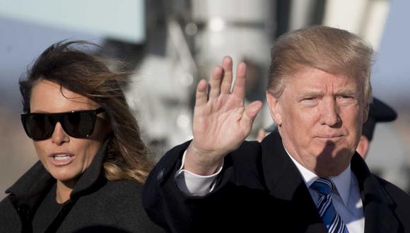 Donald Trump y su esposa Melania. (Foto: AFP)