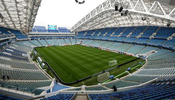 Colocado junto al Mar Negro, el Estadio Fisht fue la sede de las ceremonias de inauguración y clausura de las Olimpiadas de Invierno del 2014 y de partidos de la Copa de Confederaciones este año.