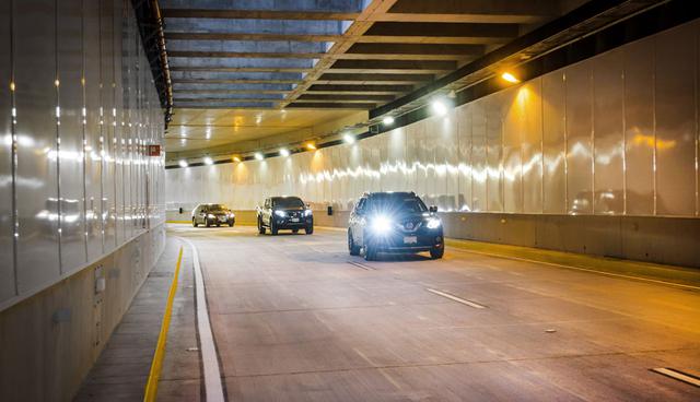 FOTO 14 | Túnel Vía Benavides. El túnel cuenta con un sistema de vigilancia, sistema contra incendio, sistema de comunicación de emergencias (SOS), velocidad controlada, sistema de alumbrado, sistema de ventilación, entre otros.