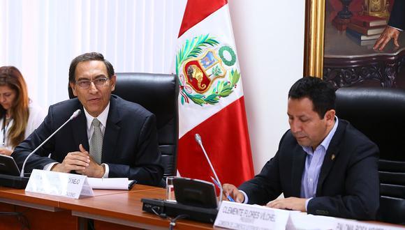 El congresista Clemente Flores, vocero de Peruanos por el Kambio. (Foto: Congreso de la República)