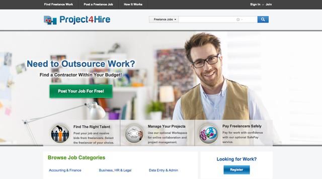 Project4hire, on cientos de categorías de proyectos,  Project4hire  hace que sea fácil de identificar puestos de trabajo que se adapten a su conjunto de habilidades, sin escanear a través de grandes volúmenes de mensajes. Es muy bueno para codificadores, 