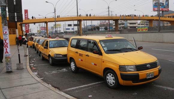 La ATU establece el amarillo como único color para los vehículos que brinden el servicio de taxi independiente en Lima y Callao. (Foto: Referencial Andina)