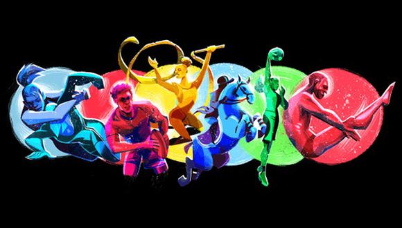 El doodle que presenta Google para celebrar los Juegos Panamericanos Lima 2019. (Foto: Google)