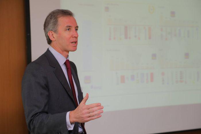 El director responsable por las actividades de Banca de Inversiones de Itaú BBA en los países de América Latina, Javier Graña, habló sobre el futuro de las empresas peruanas. (Foto: Javier Prialé).