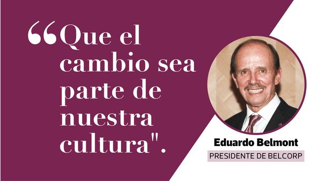 FOTO 4 | Caso Belcorp. "Que el cambio sea parte de nuestra cultura", anota Eduardo Belmont, el multimillonario dueño y presidente de Belcorp. El catedrático Edgar Cateriano no puede estar más de acuerdo: "Un estudio de IBM Global Consulting muestra que los dos aspectos más importantes dentro de un proceso de transformación son, de lejos, el cambio de la actitud mental y  la cultura de las organizaciones".