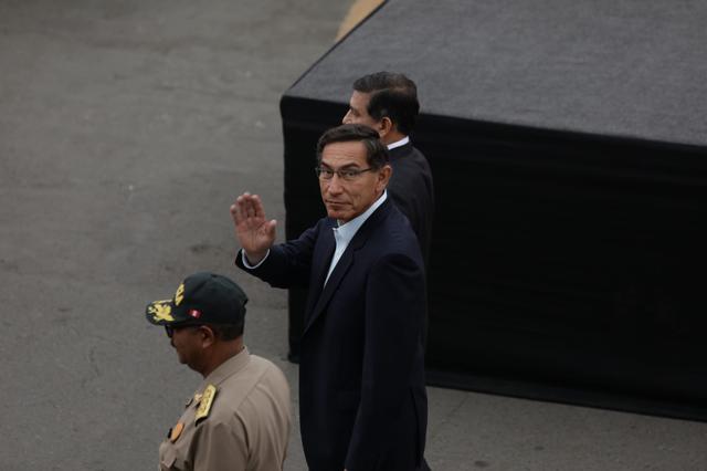 Vizcarra señaló que así como respaldan el trabajo de la PNP, “cuando veamos algún elemento nocivo” serán drásticos. (Foto: Anthony Niño de Guzmán / GEC)