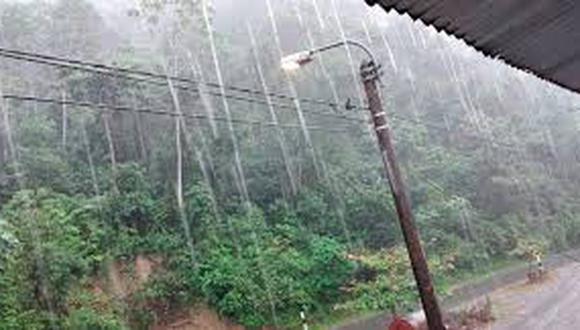 Lluvias de moderada a fuerte intensidad en la selva. Foto: gob.pe