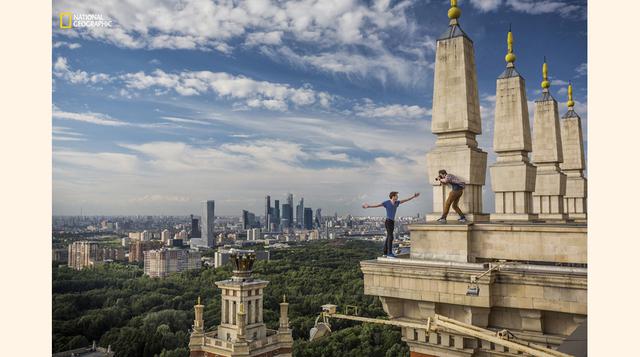 Rooftoppers en Moscú. (Foto: Gerd Ludwing / National Geographic)