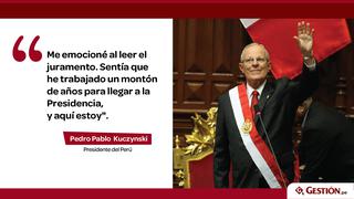 PPK: Sí, me emocioné al juramentar a la presidencia