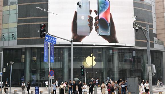 Una tienda Apple en Beijing. Foto: Bloomberg