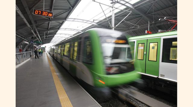 Trasladarse desde Villa El Salvador hasta San Juan de Lurigancho en el Metro de Lima demora 54 minutos. (Foto: USI)
