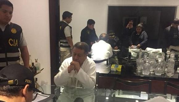 Mario Mendoza fue detenido por presuntamente integrar la organización criminal "Los cuellos blancos del puerto". (Foto: Mininter)