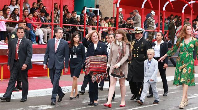 La familia del presidente (foto: Andina).
