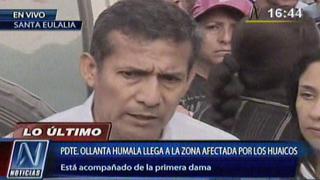 Presidente Humala pide no dar títulos de propiedad en zonas de alto riesgo