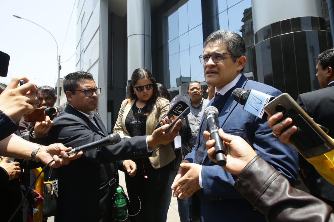 El fiscal José Domingo Pérez participó de la audiencia reservada en la que se debatió si Odebrecht debe recuperar o no los S/524 millones. (Foto: Jesús Saucedo)