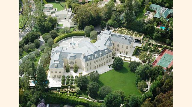 The Manor (California, Estados Unidos), US$ 85 millones. Es una mansión estilo castillo francés de 123 habitaciones y 56,000 pies cuadrados, ubicada en más de 4,6 hectáreas.(Foto: Megaricos)