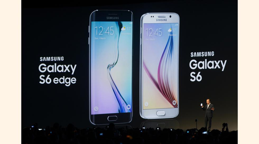 El CEO y presidente de Samsung, JK Shin, presenta el nuevo Samsung Galaxy S6, en una conferencia previa a la inauguración  del Mobile World Congress. (Foto: Getty)