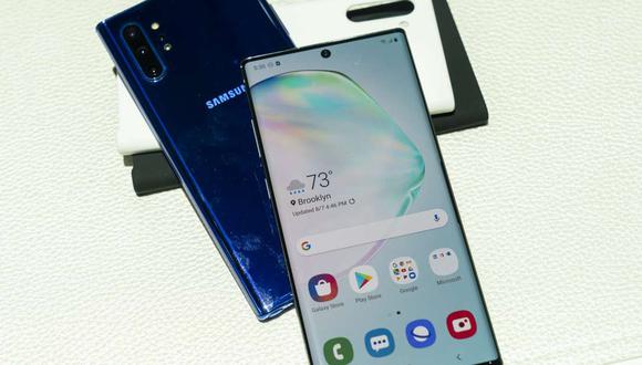El nuevo Samsung Galaxy Note 10 fue presentados en el Barclays Center de Nueva York, el 7 de agosto de 2019. (Foto: AFP)