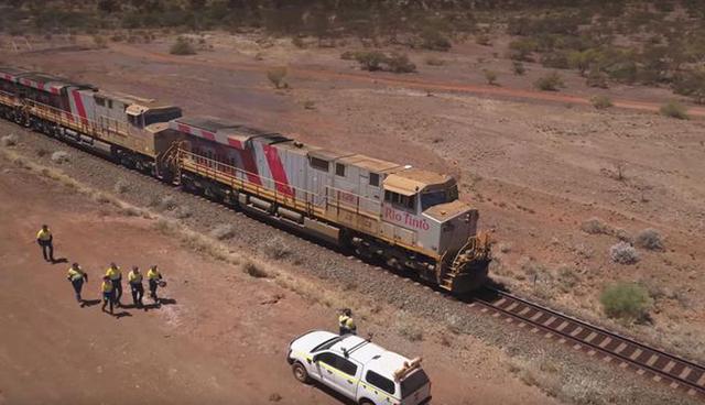 FOTO 1 | Tren autónomo de Rio Tinto Group en Australia. (Foto: Difusión)