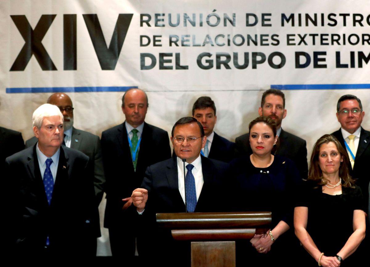 Grupo de Lima en reunión en Guatemala. (Foto: EFE)