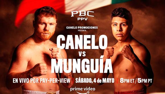 Lista de canales de TV que pasaron la pelea Canelo Álvarez y Jaime Munguía el sábado 4 de mayo desde la T-Mobile Arena en Las Vegas, Nevada. (Foto: Prime Video)