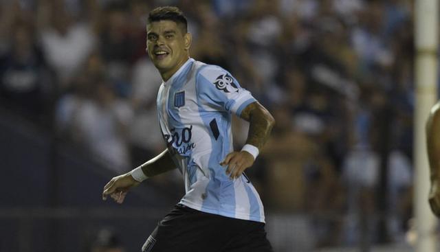 Gustavo Bou |El goleador y, posiblemente, la estrella de la ‘Academia’ es Bou. En la presente Copa Libertadores, lleva 6 goles en tres partidos jugados. El precio que tiene este jugador supera los 2 millones de dólares. (AFP)