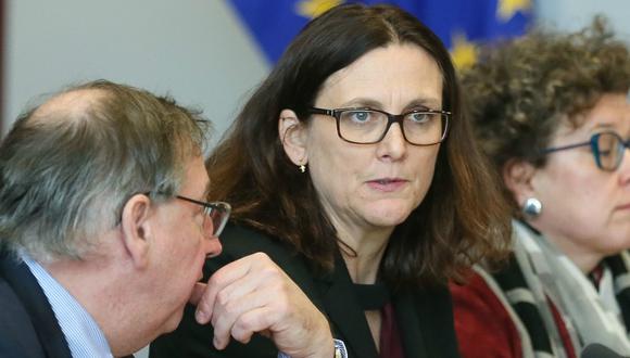 Cecilia Malmström, la comisaria europea de Comercio. (Foto: AFP)