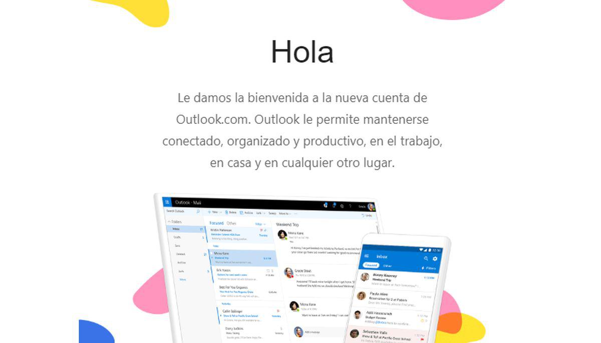 Sigue todos los pasos para crear una cuenta en Outlook. (Foto: Outlook)