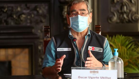 El ministro de Salud, Óscar Ugarte, manifestó que se han confirmado casos de la variante brasileña en el Perú. (Foto: PCM)