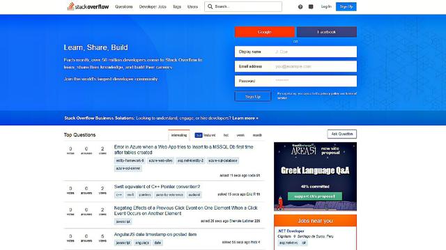FOTO 14 | StackOverflow. Este sitio resuelve cualquier duda de programación que pudieras tener. Otras buenas fuentes para este tipo de conocimientos son Learn X in Y Minutes, Codecademy y W3Schools.