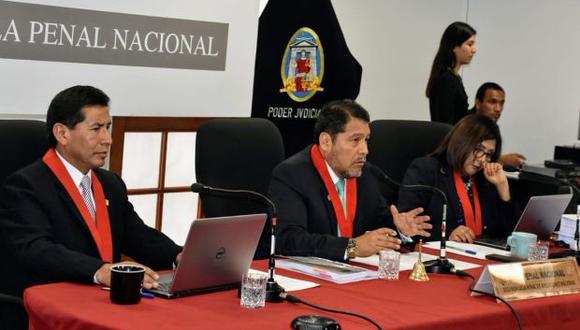 César Sahuanay, Jéssica León e Iván Quispe defendieron la resolución a favor de la recusación contra Richard Concepción Carhuancho. (Foto: Poder Judicial)