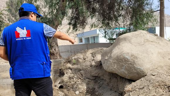 La Defensoría del Pueblo advierte que colocación de diques en quebradas de Lima Este debieron iniciarse el 1 de octubre. Foto: Defensoría del Pueblo.