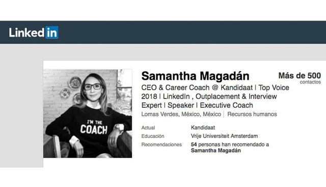 FOTO 3 | Samantha Magadan, CEO & Coach de carrera en Kandidaat  (México)