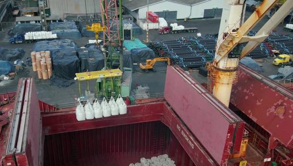 Holcim Ecuador exportó 32,660 toneladas de cemento en 16,330 BigBags de dos toneladas. Foto: Cortesía de Holcim Ecuador