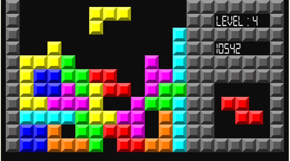 1) Tetris: Con más de 170 millones de copias vendidas, el clásico fue originalmente diseñado y programado por Alekséi Pázhitnov en la Unión Soviética.