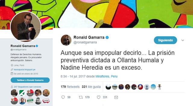 Ronald Gamarra.  Ex procurador anticorrupción.